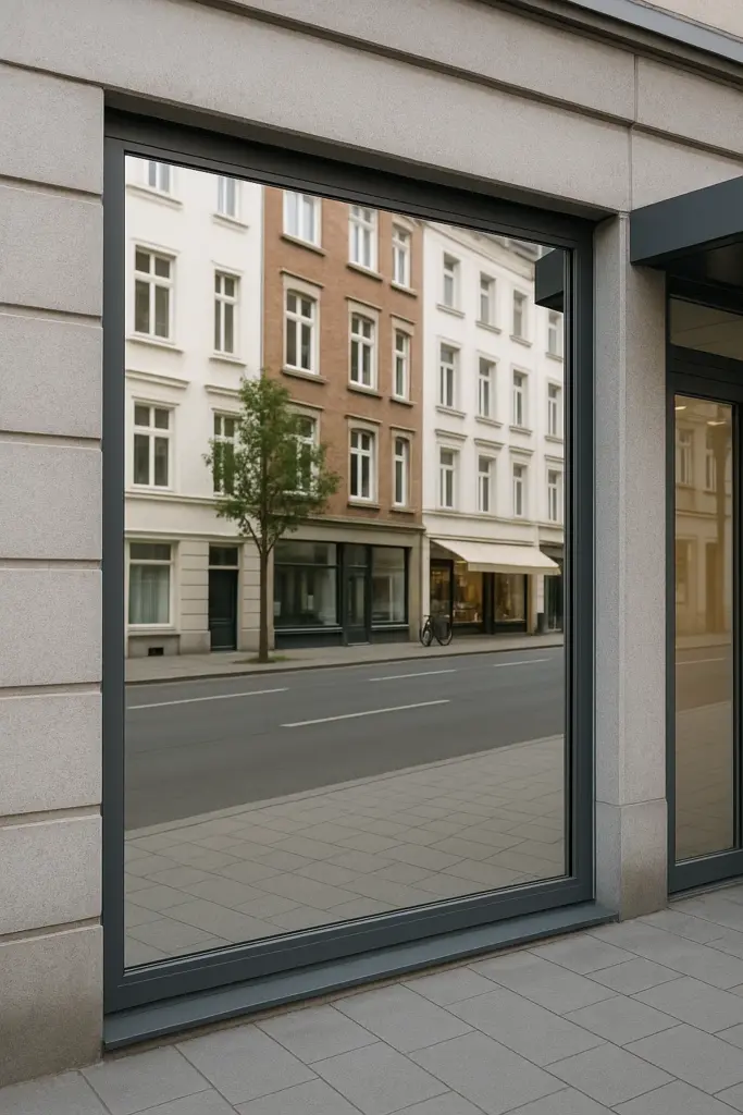 Spiegelfolie für Baustellen